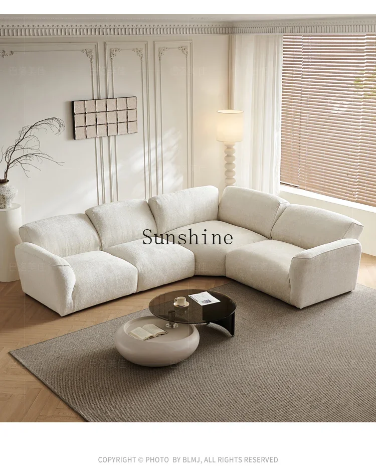 Французский кремовый уголок принцессы комбинированный диван Chenier Down бежевая