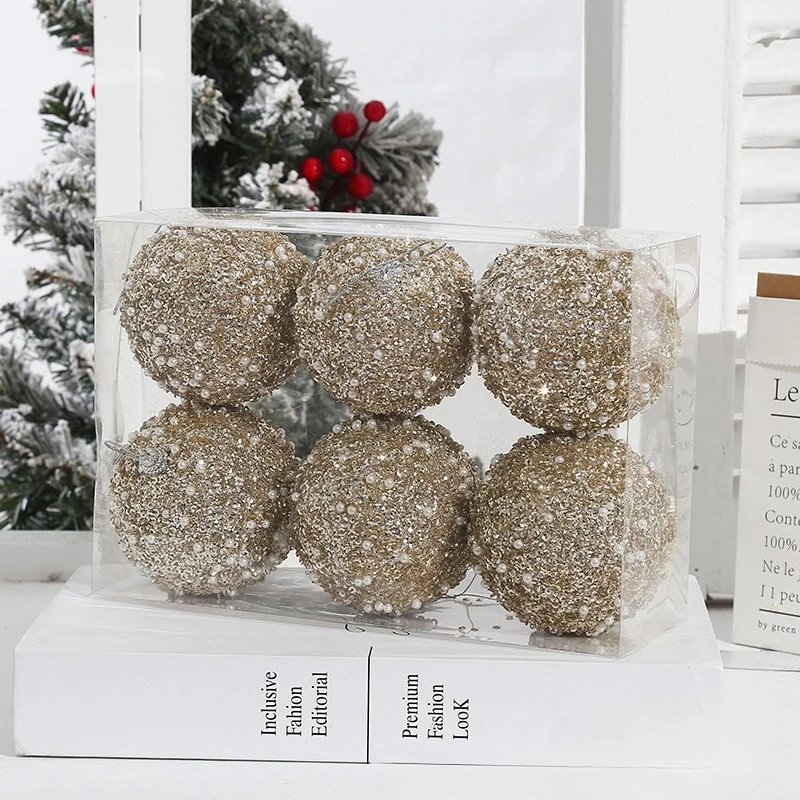 

6 шт. Рождественский шар из пены 8 см