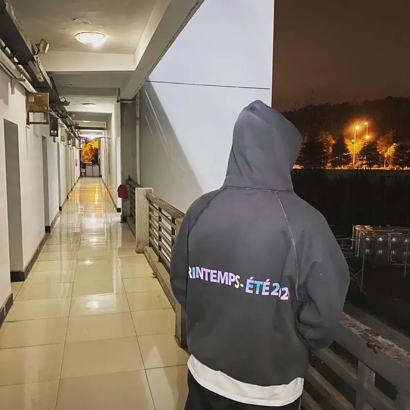 

1:1 Version Arnodefrance 2020 ADF 3M Reflective Hoodies Men Women Couple Cotton Hoodie Hip Hop High Street Oversize Sweatshirt