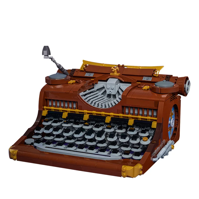 

MOC Steam Retro Typewriter Expert Building Blocks Assemble Brick Parts Kid STEM Toy DIY Collectible Birthday Gift 1375pcs
