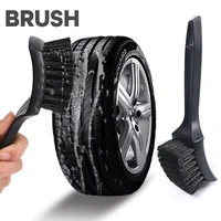 auto tire rim brush wheel hub cleaning brushes car wheels detailing cleaning accessories vehicle tire washing tool black