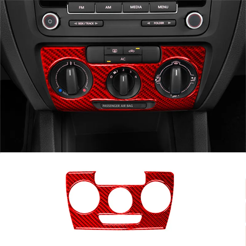 

Carbon Fiber Car Center Control CD Panel Frame Cover Decorative Sticker For Volkswagen Jetta 201-2014 Auto Accessories