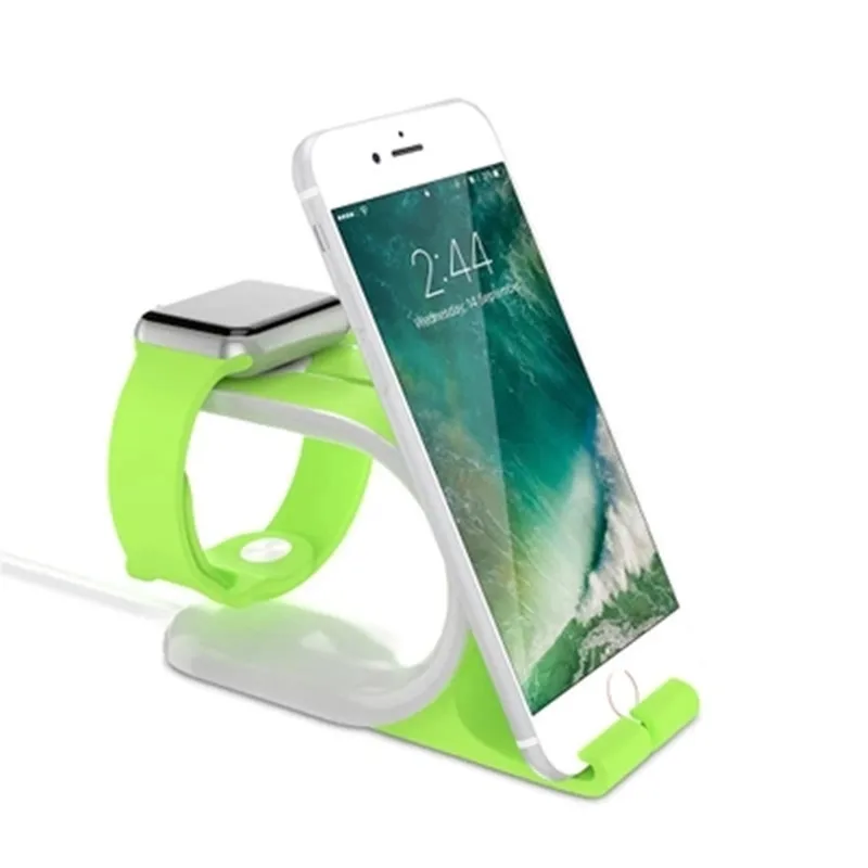 

2 in 1 Multifunctional Creative Portable Plastic Charger Dock Stand for Apple Watch iPhone Phone Tablet Universal Computer Stand