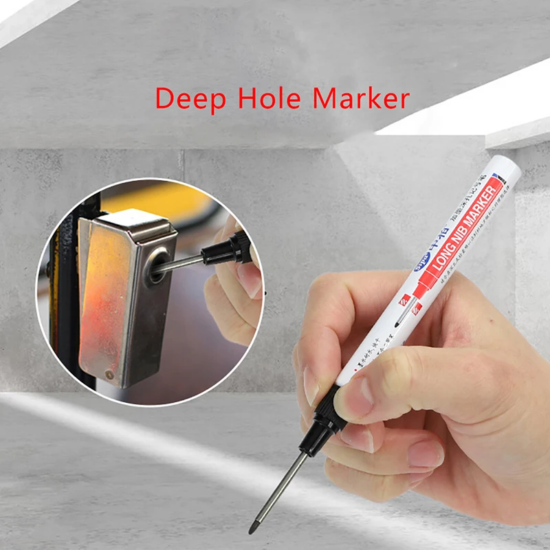 

1 шт. 20 мм плотничный фломастер для письма и столярных работ с глубоким отверстием для домашнего декора водонепроницаемый Быстросохнущий маркер Многофункциональный длинный перо