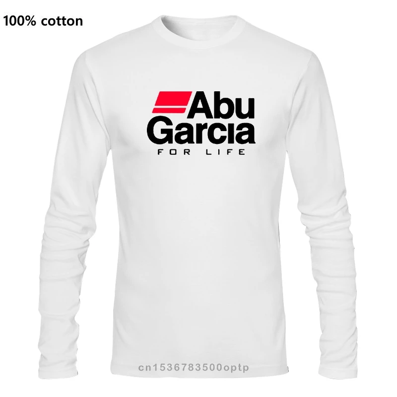 

Man Clothing ABU GARCIA For Life Fishing Company Logo Mens White T-Shirt Size S To 3XL