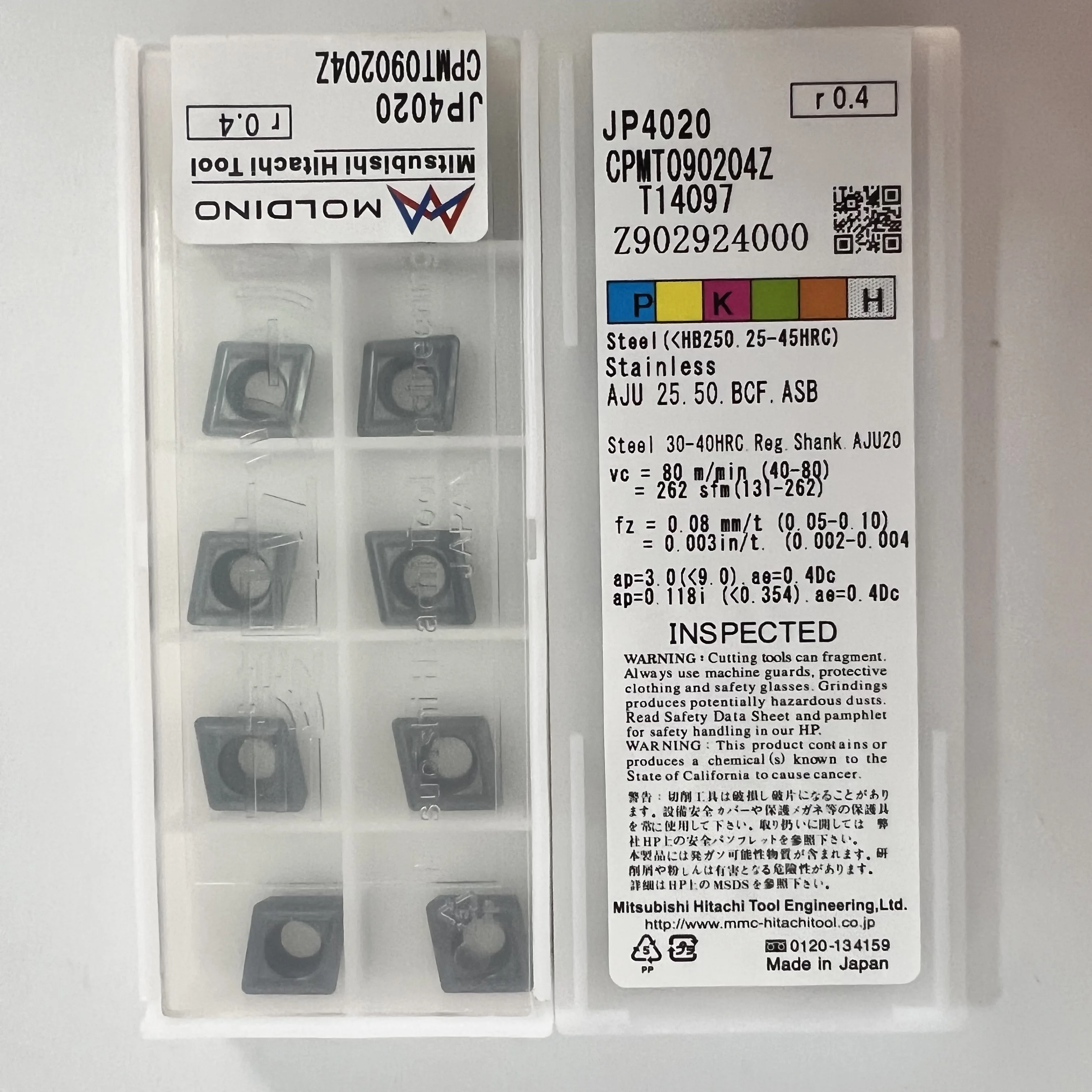 Оригинальный CPMT080204 JP4020 лезвие CNC CPMT090204Z