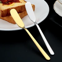 new stainless steel butter knife pizza hole cheese dessert jam knife cream knife breakfast toast knife kitchen tools