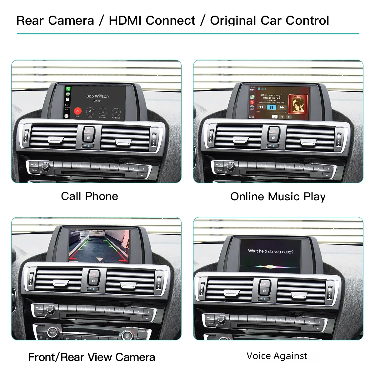Фото Беспроводной CarPlay для BMW NBT/CIC/EVO/CCC 1 2 3 4 5 7 серии E70 F10 X1 X3 F25 F26 F48 MINI X4 X5 X6 F56 F15 Android Auto декодер №4