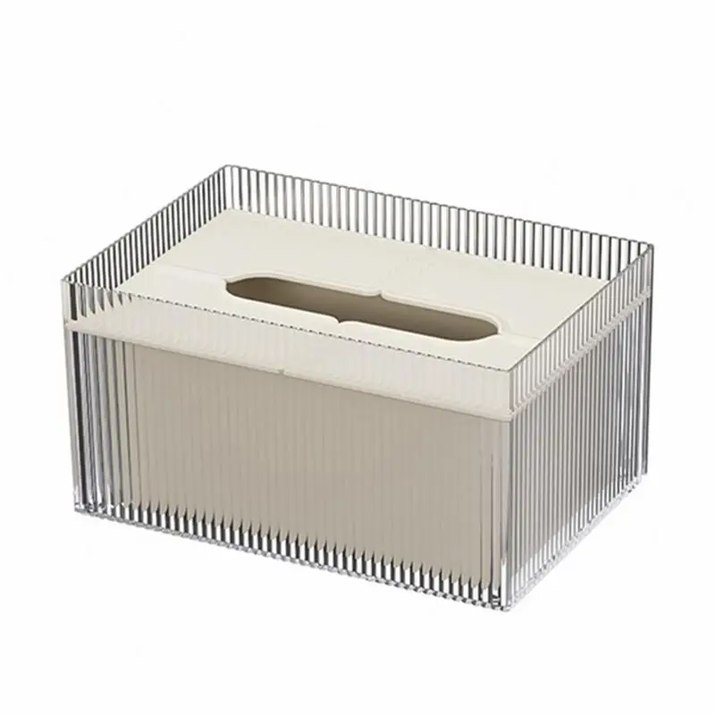 

Clear Tissue Box Holder Tissue Dispenser Napkin Holder Car Home Office Desktop Tissue Storage Box Organizer
