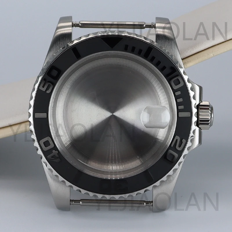 40mm Black YACHT-MASTER Men Watch Case Parts For Seiko nh34 nh35 nh36 nh38 Eta 2824 Miyota 8215 Movement 28.5mm Dial Submariner