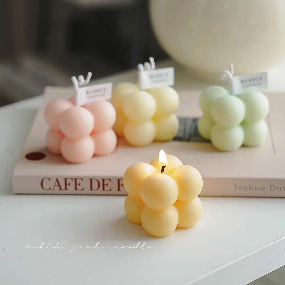 

Cute candles mini bubble candle scented handmade birthday guest gift candles creative wedding candles home souvenir candles