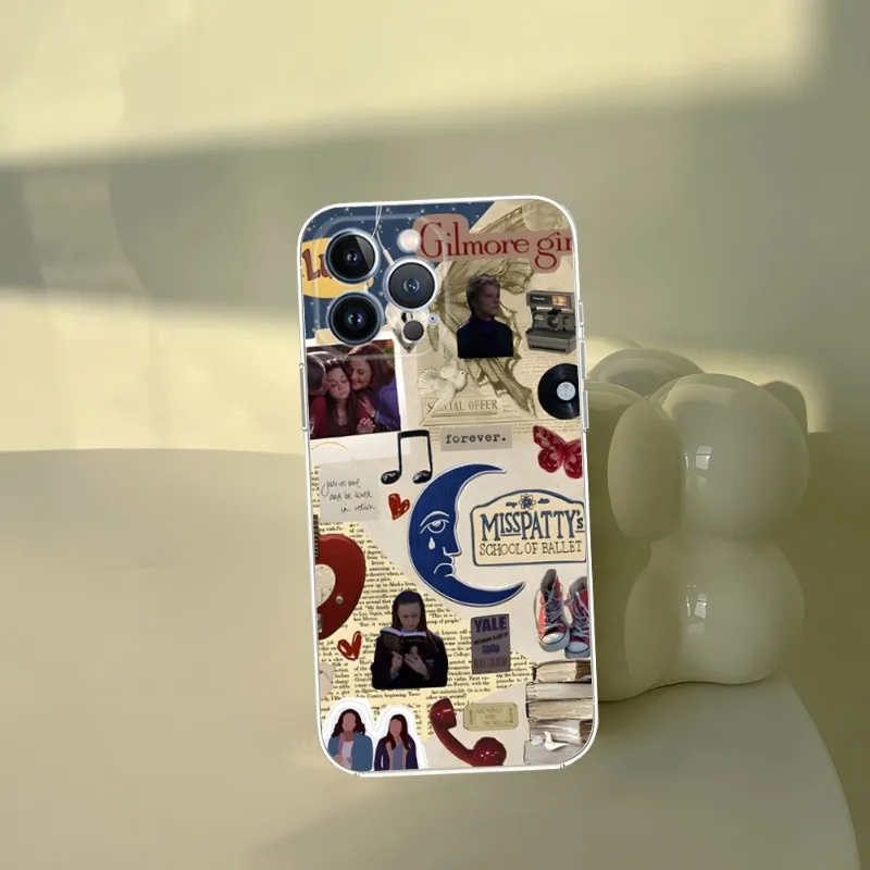 Чехол для телефона девочек Gilmore прозрачный Iphone 14Pro 11 12 14 Pro Max Mini 6 6s 7 8 Plus X XR XS SE2020