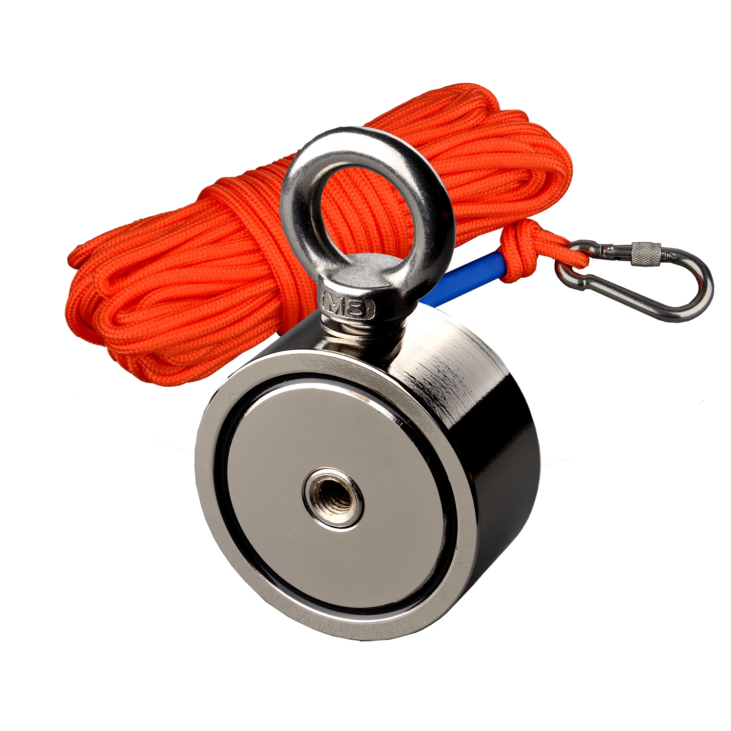 

240KG-600KG Combined Two Sided Salvage Magnet Neodymium N52 Magnets Strong Searching Magnetic Fishing Magnets 15m Rope