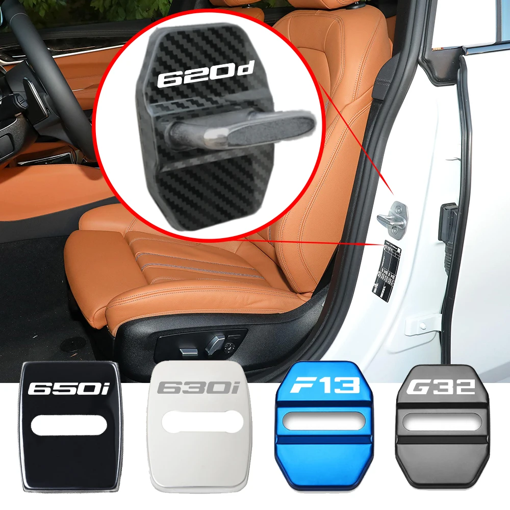 Крышка дверного замка автомобиля автомобильные эмблемы чехол для BMW E63 E64 F06 F12 F13 G32 620d 630d 630i 630d 640d 640i 650i аксессуары для стайлинга автомобилей