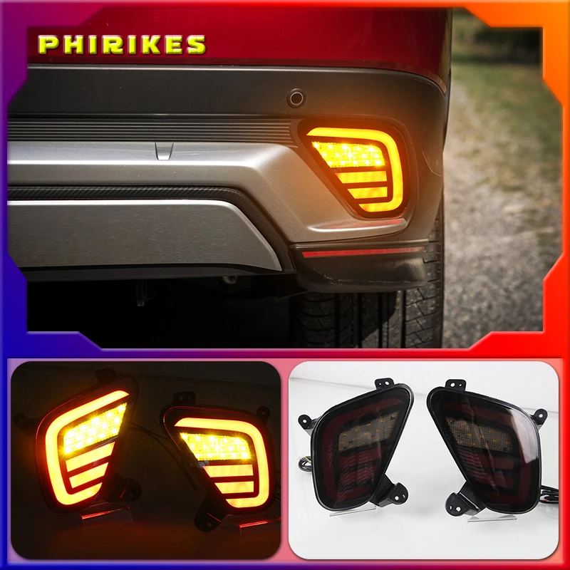 

For Mitsubishi Eclipse Cross 2017 - 2020 Multi-functions LED Rear Bumper Light Fog Lamp Brake Light Turn Signal Reverse Light