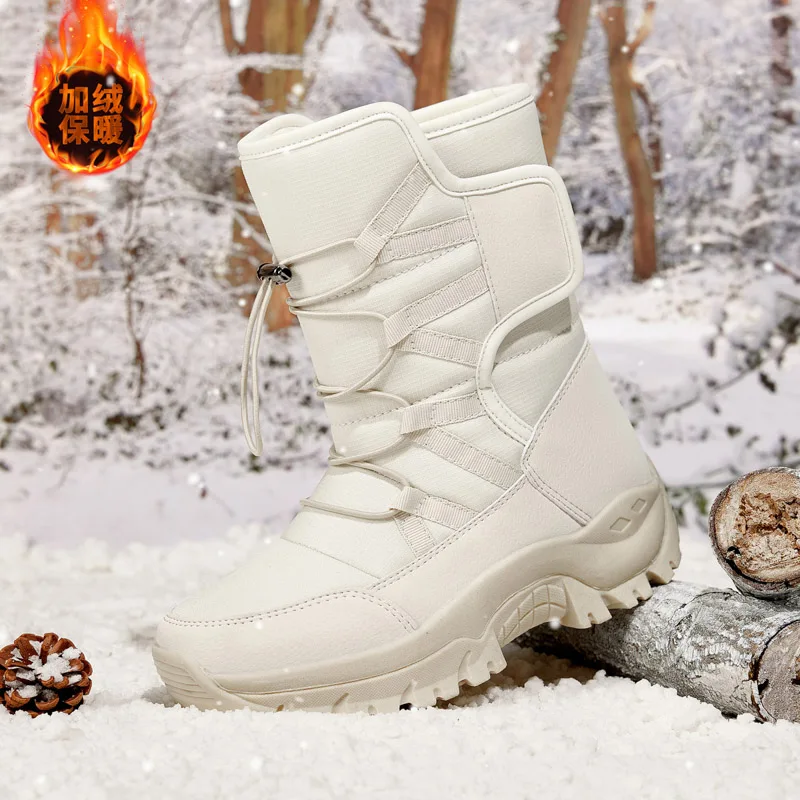 Winter Sport Shoes For Women Keep Warm Snow Botas Hombre Winter Boots Waterproof Female Snow Botines 2022 Black Botas Femininas