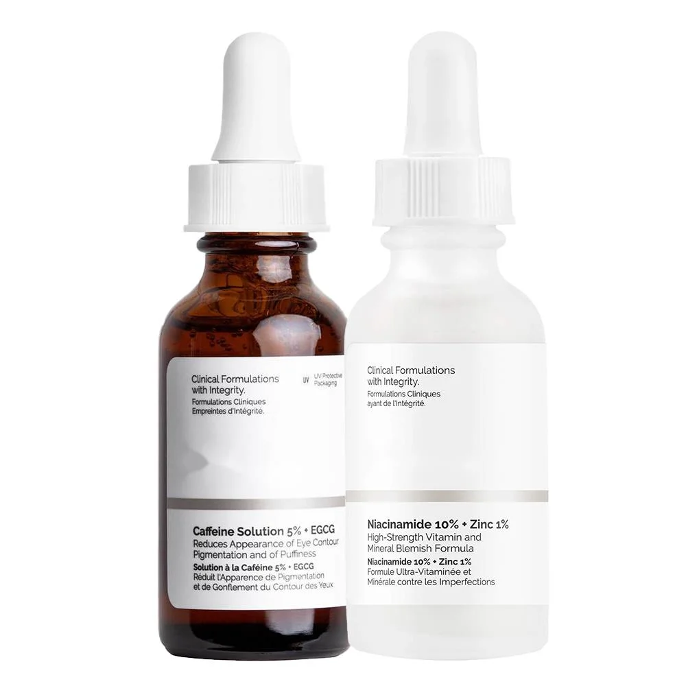 

Caffeine Solution 5%+ EGCG Eye Essence Niacinamide 10% + Zinc 1% Oil control and hydrating Firming Skin Whitening Essence Set