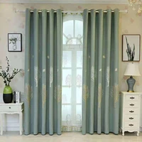 curtains for living room bedroom dining supply new jacquard curtain cloth cotton and linen blackout bay window kitchen shower