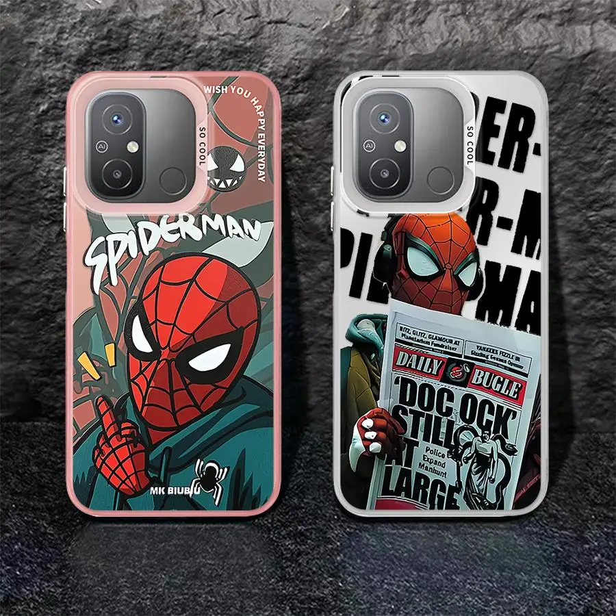 Marvel Sipiderman Cool Phone Case for Redmi 12C 13C 13 X3 NFC Pro A1 A2 Plus A3 A3x Poco C50 C51 C61Shockproof