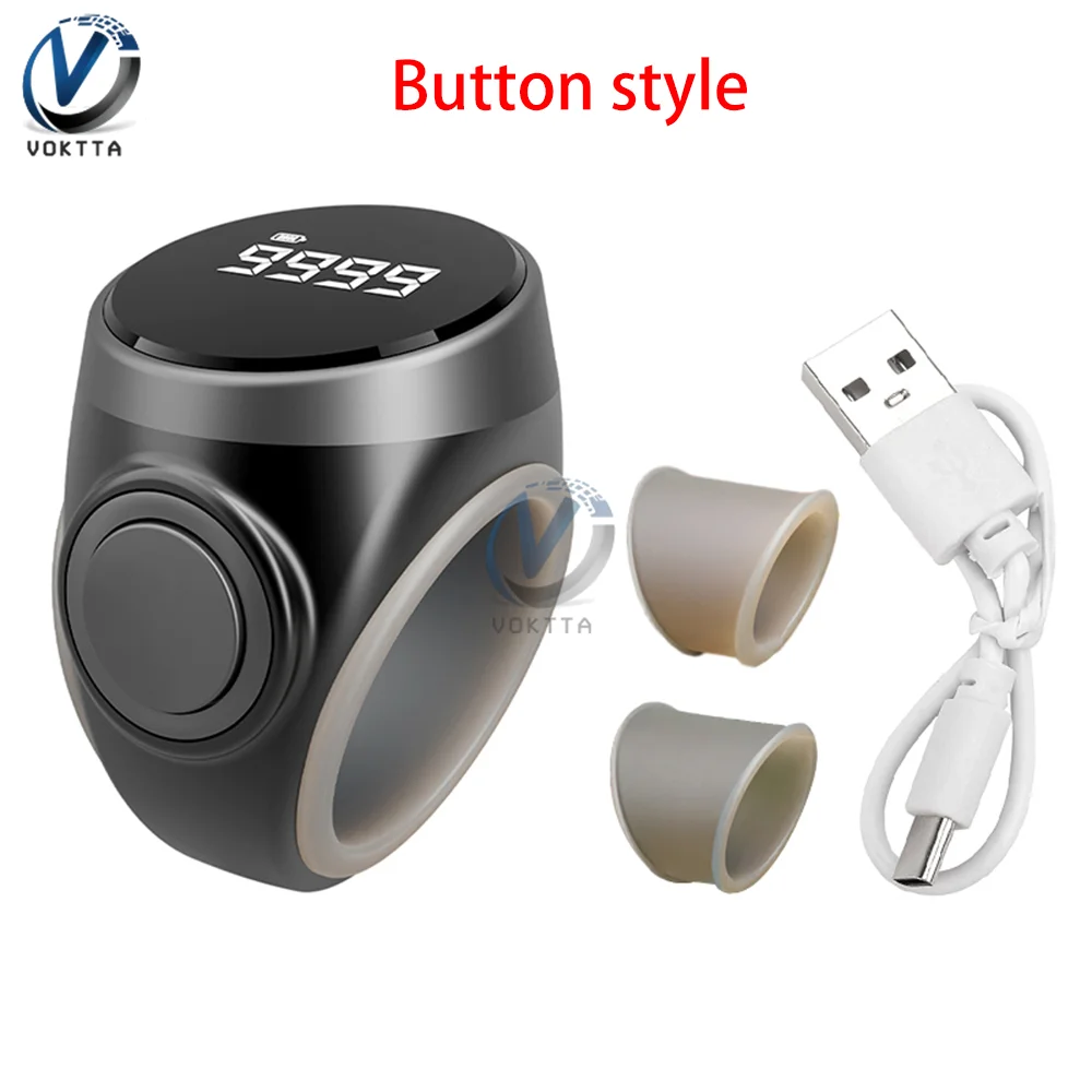 

Smart Tasbih Tally Counter Finger Ring Tally Counter Digital Muslim Tasbeeh Zikr Молитва Время Вибрации Напоминание Водонепроницаемый