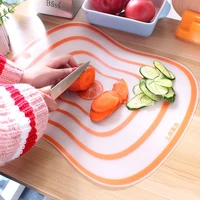 household transparent vegetable cutting and rolling surface non slip large creative plastic cutting board kitchen accessories