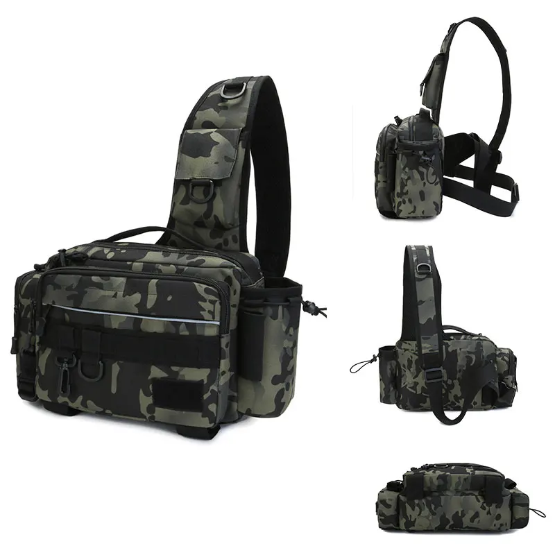 

Men's Fishing Rod Bags Single Shoulder Luya Fishing Reel Case Bag Fishing Travel Shoulder Bags Storage для рыбалки Backpacks