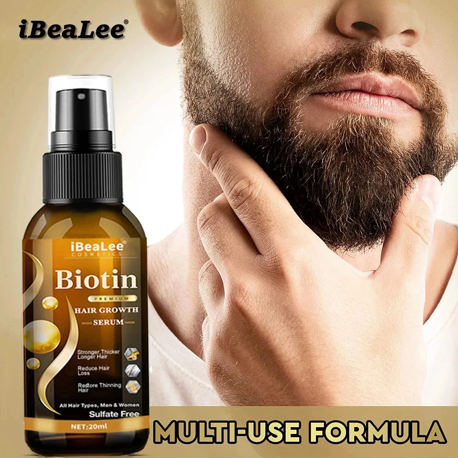 Biotin сыворотка для роста волос раньше растет предотвращает сухость смягчение