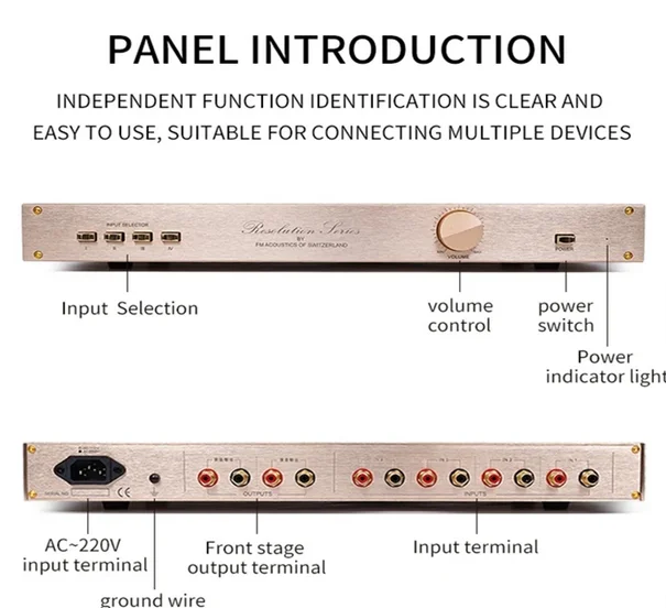 Высокоточный предусилитель FM244 с регулировкой громкости