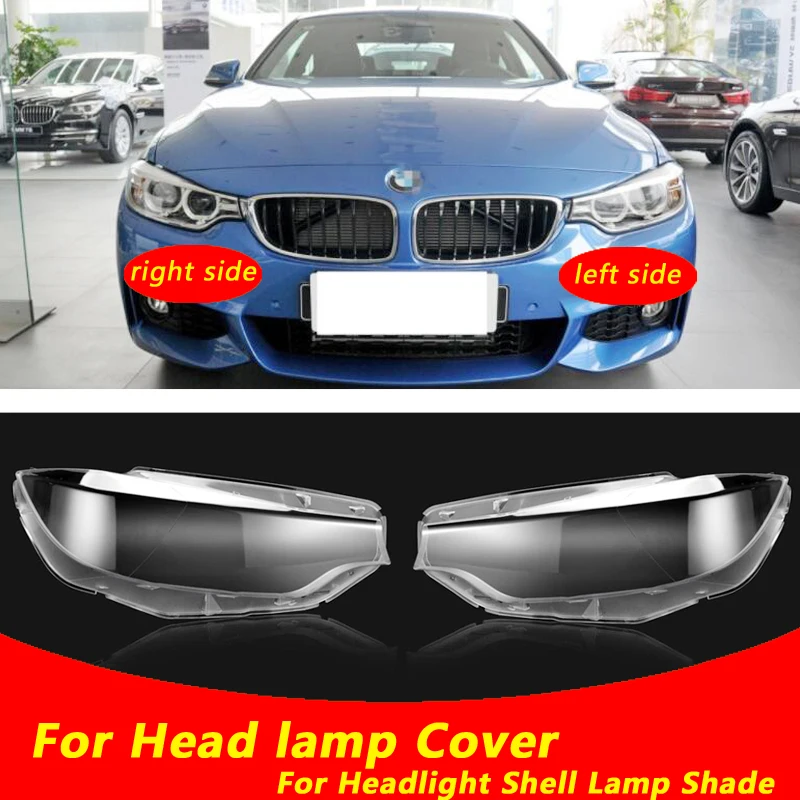 

Use For BMW F32 F36 2014-2017 F33 4 series 425 Transparent Headlamp Cover Lamp Shade Front Headlight Shell Lampshade Lens shell