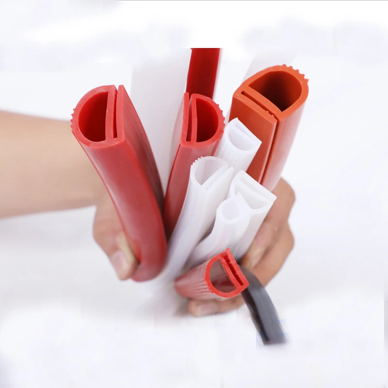 Прочное Силиконовое уплотнение E полоса типа холодное силиконовый профиль двери