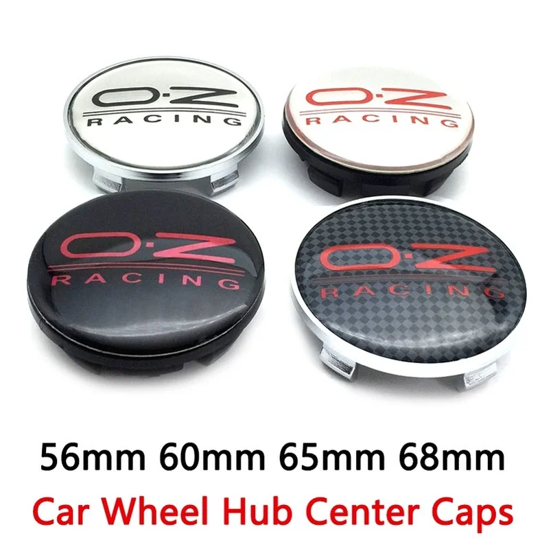 

4pcs 56mm 60mm 65mm 68mm Car Wheel Center Hub Caps For Rim Cover Auto OZ Logo Badge Emblem Exterior Styling Accessories