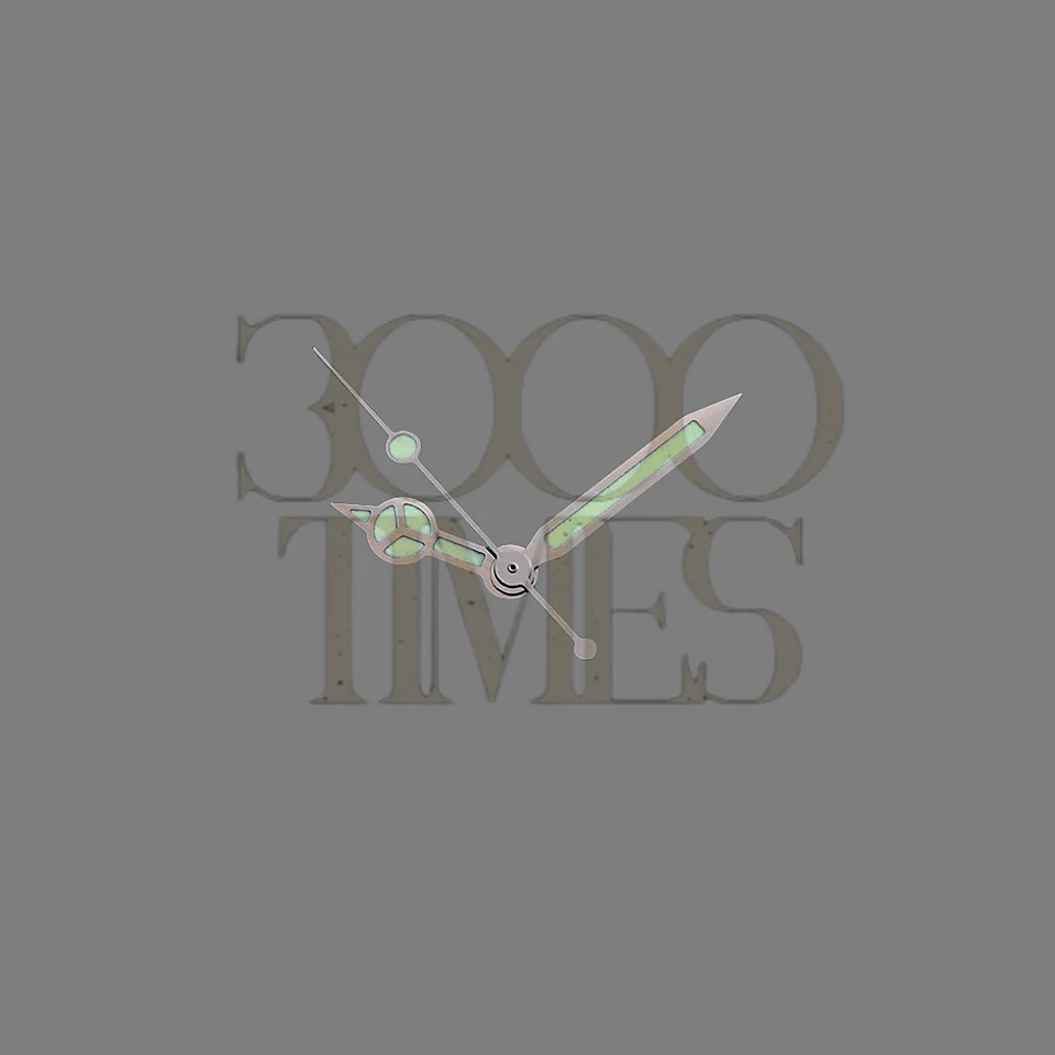 Зеленые светящиеся наручные часы из нержавеющей стали C3 подходит для движений