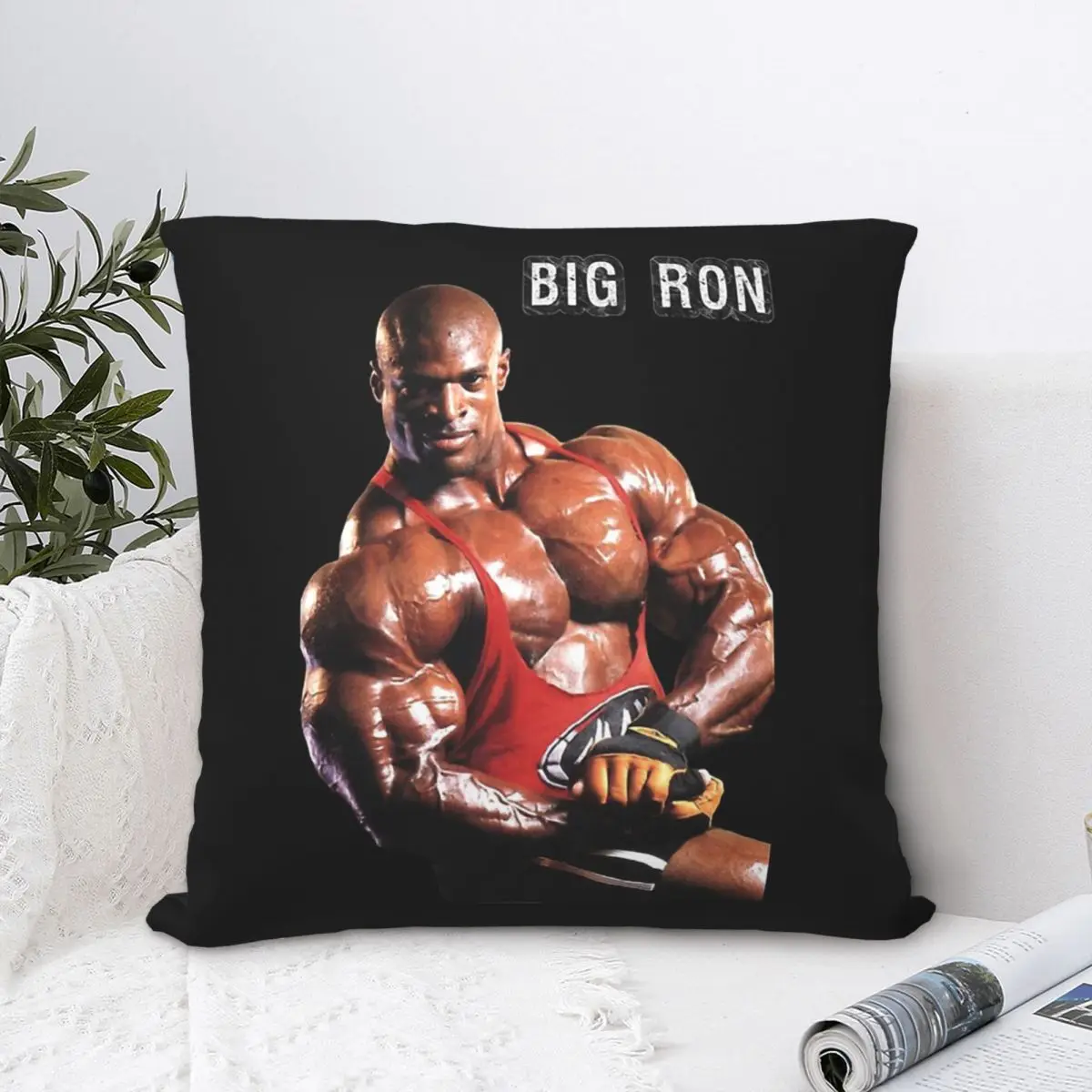 

Big Ron Throw Pillow Case Ronnie Coleman Short Plus Cushion Covers Home Sofa Chair Decorative Backpack
