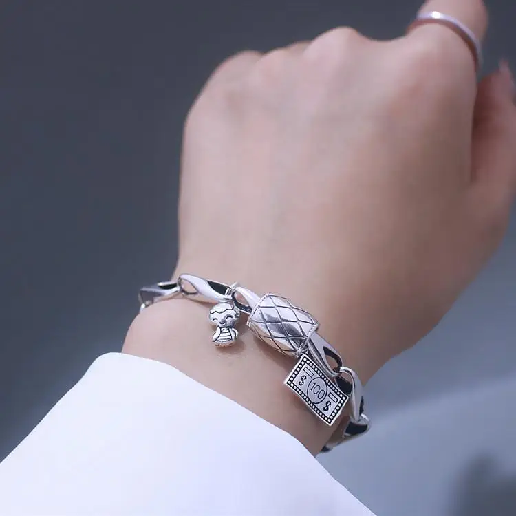 Змеиный год скоро богатый стерлингового серебра зодиакальный судьбы модный ромб