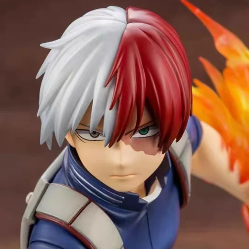 

My Hero Academia Todoroki Shoto ICE FIRE Squat Combat Edition Anime Figure GK Exquisite Model Decoration Desktop Toy A Nice Gift