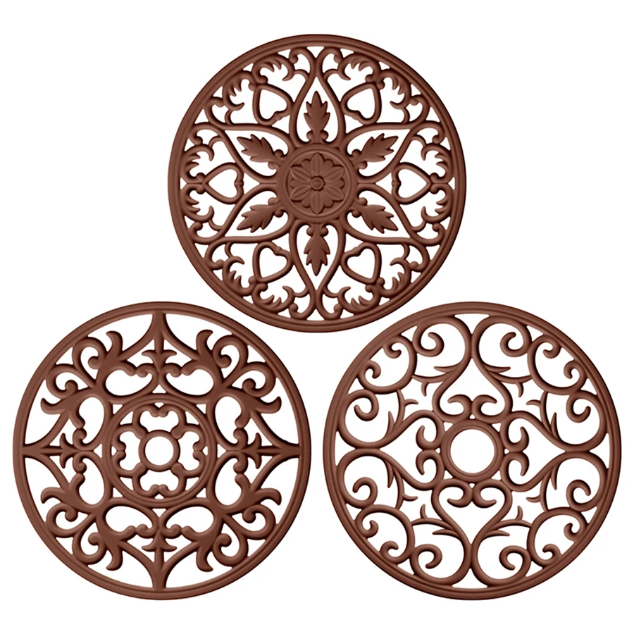 

ME.FAM Силиконовые полые коврик-подставки 3 шт.