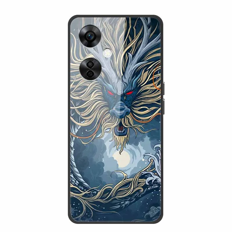 Роскошный чехол для телефона OnePlus Nord CE 3 Lite из закаленного стекла с изображением