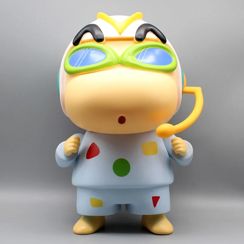 

Новая фигурка Crayon Shin-chan 41 см, аниме Shinnosuke noхара, Коллекционная модель, летние очки для дайвинга
