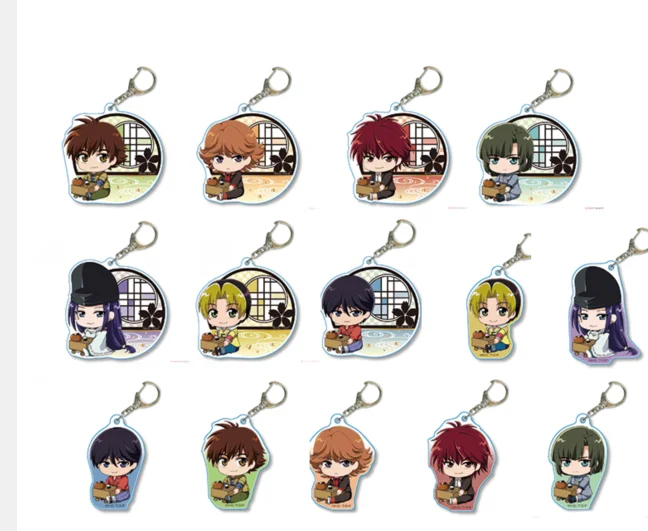 

Anime Hikaru No Go Keychain Figure Doll Shindou Hikaru Fujiwara no Sai Toya Akira Acrylic Keyring Bag Pendant for Gift