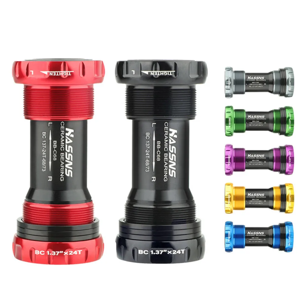 

Bicycle Bottom Brackets Aluminum Bearing BSA Axle For 68-73mm Diameter Bottom MTB Bike Threaded Bottom Bracket Accessories