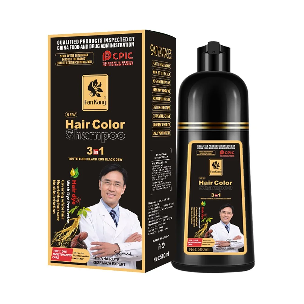 Dye Shampoo For Cover Gray White Hair Shampoo