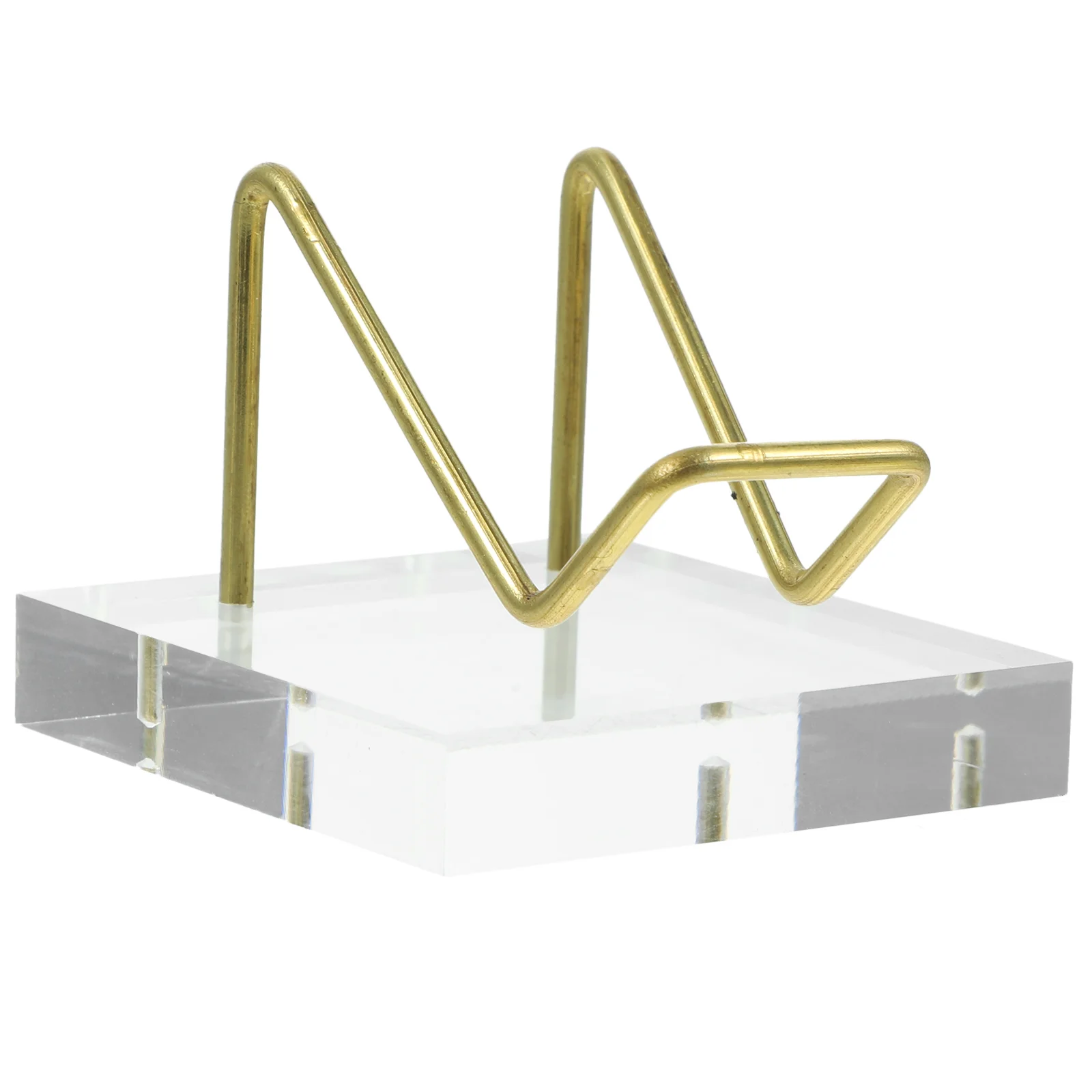 

Metal Arm Display Stand Minerals Gemstones Display Holder Specimens Support Base