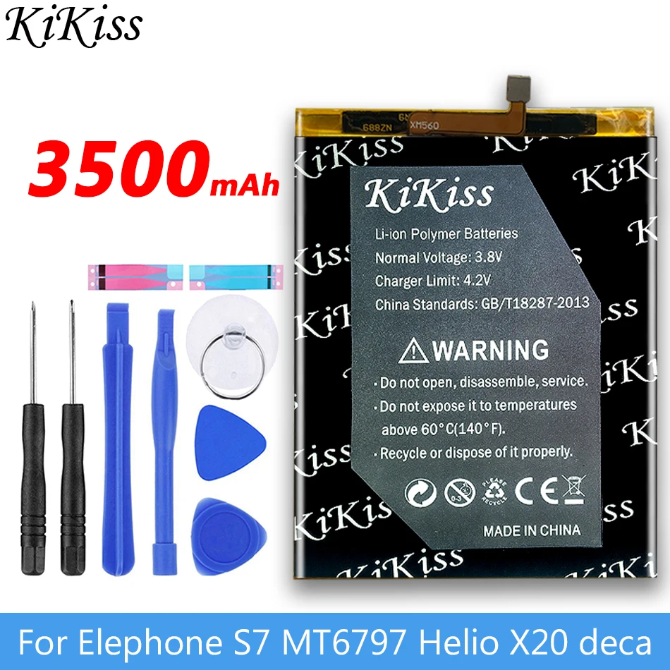 

Оригинальный аккумулятор KiKiss 3500 мАч для Elephone S7 MT6797 Helio X20 deca/для Elephone R9 аккумулятор для смартфона