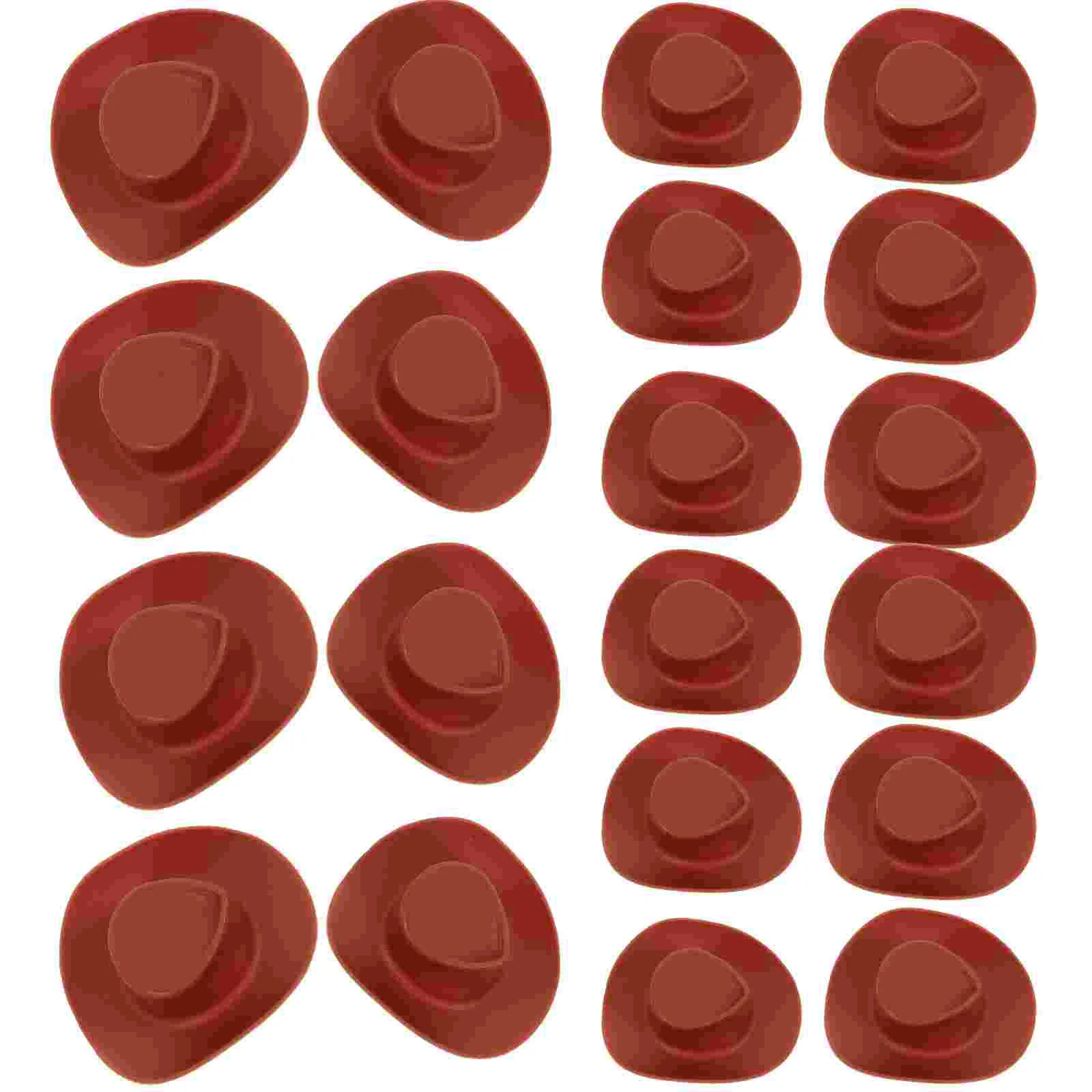 

30pcs Miniature House Hat Plastic Hat Decorative Hat
