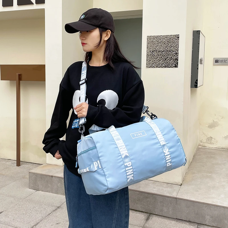 Short Trip Large Capacity Travel Bag Female Yoga Dry And Wet Separation One Shoulder High Appearance Level Storage Duffel Bag M4