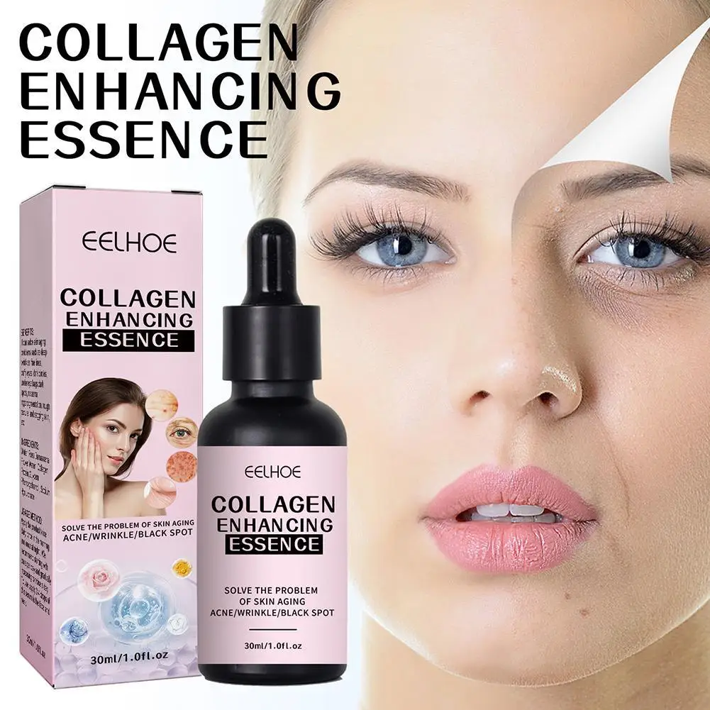 

30ml Collagen Essence Liquid Fade Fine Lines Moisturizing Dark Spot Remover Whitening Lightening Face Boost Serum