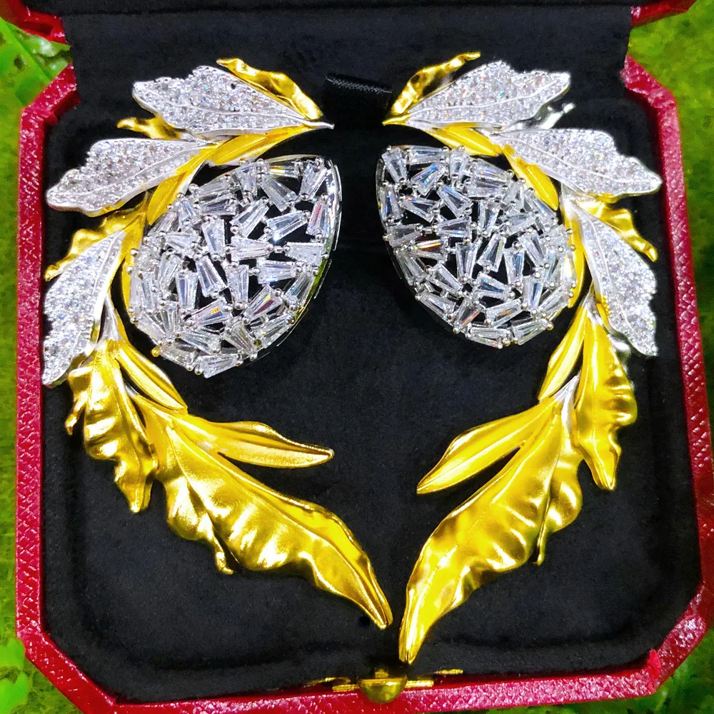 GODKI Роскошные обручальные серьги Naija для женщин свадебная вечеринка индийские