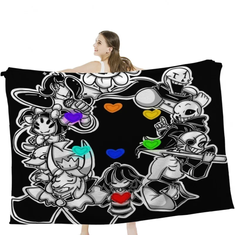 

Undertale Throw Blankets Soft Velvet Blanket Travel Bedding Blanket