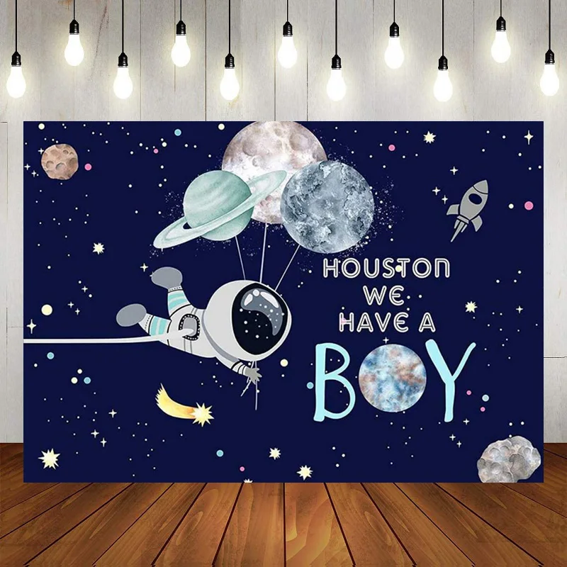 

Space Galaxy Interstellar Travel Theme Universe Milky Way Happy Birthday Party Photography Backdrop Background Banner Decoration