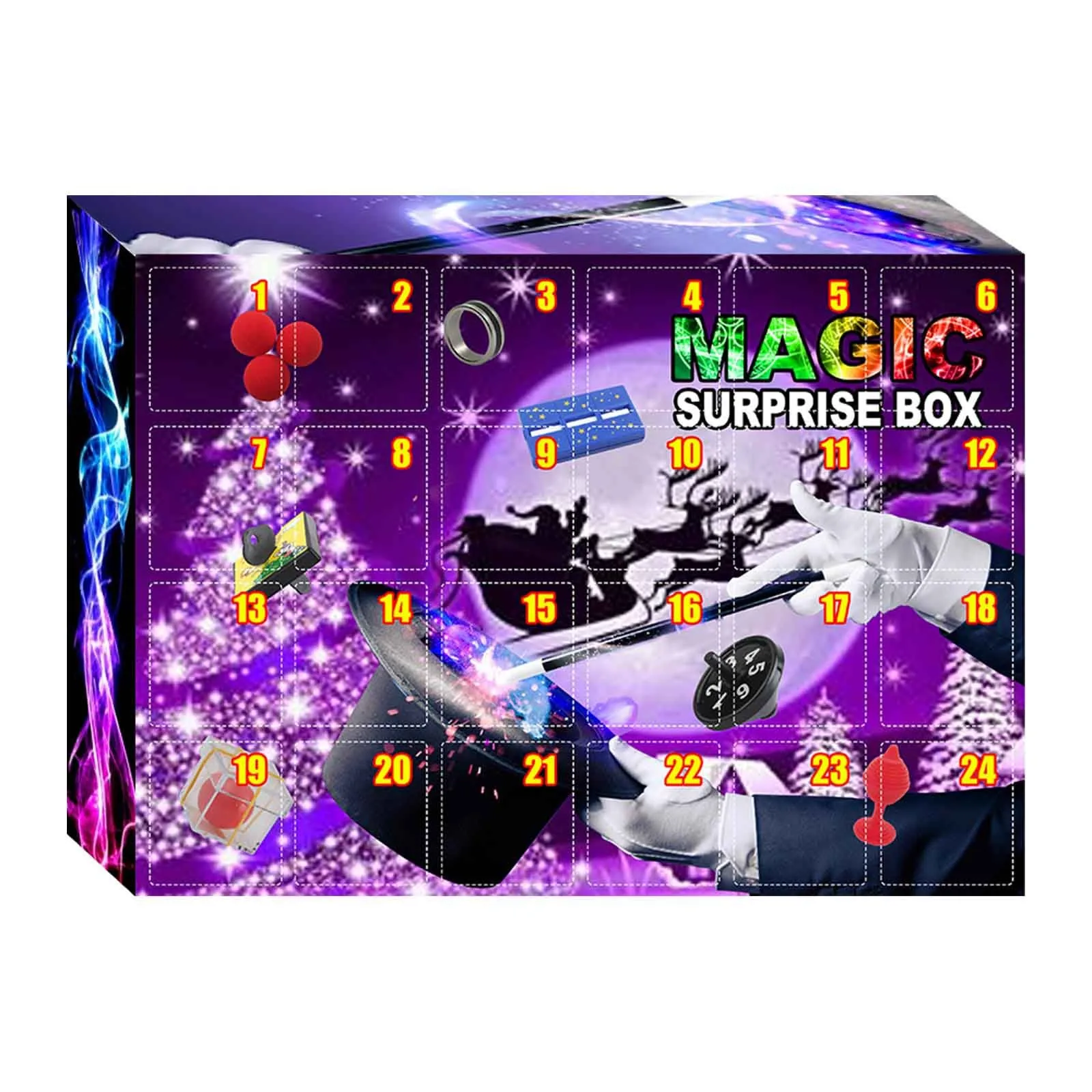 

Christmas 24 Advent Calendars 2021 - Calendar Countdown With 24 Holiday Days Doors Fridge Magnets for 1 Year Old Boy